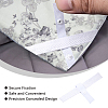 Polyester & Pom Removable Quilt Cover Corner Fasteners Button Straps FIND-CP0003-68-5
