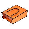 Rectangle Paper Bags with Twisted Rope Handles CARB-L011-01B-02-2