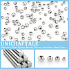 Unicraftale 200Pcs 4 Styles 304 Stainless Steel Spacer Beads STAS-UN0052-49-5
