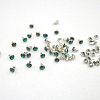 Brass Rhinestone Rivets KK-WH0035-12B-1