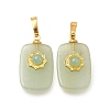 Natural Green Aventurine Pendants G-T151-02J-1