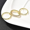 Brass Micro Pave Cubic Zirconia Finger Rings RJEW-P166-01A-G-3