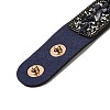 Faux Suede Snap Cord Bracelet BJEW-F428-15-3