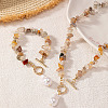 Alloy & Natural Gemstone Chips Beaded Necklaces & Beaded Bracelets Sets FS-WGA97E1-01-3