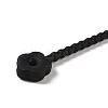 Flower Shape Silicone Cable Zip Ties AJEW-C034-01E-2