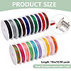 20 Rolls 20 Colors Round Polyester Cord OCOR-PH0004-83B-2