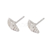 Brass Shell Shape Stud Earrings for Women KK-A172-37S-3