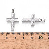 Brass Micro Pave Cubic Zirconia Pendants KK-N257-32P-3