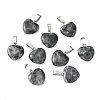 Natural Larvikite Goldstone Pendants X-G-Q371-14-4