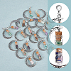2 Sets Alloy Moon European Dangle Charms PALLOY-FI0001-03-4