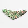 Assembled Gold Line and Imperial Jasper Beads Strands G-P298-K02-3