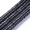Natural Shungite Beads Strands G-L505-17B-1