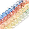 Transparent Painted Glass Beads Strands DGLA-A034-T6mm-A02-2
