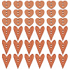 200Pcs 2 Styles Wood Buttons FIND-GO0001-91-1