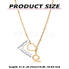 1Pc Letter & Heart Stainless Steel Lariat Necklaces for Women NJEW-LP0002-87G-Q-2