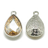 Alloy Glass Pendants PALLOY-T028-10x14mm-06-2