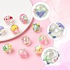 10Pcs 10 Styles DIY Handmade Transparent Acrylic Enamel Beads MACR-FS0002-41-3