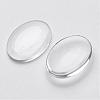 Clear Domed Glass Cabochons for Making Pendants X-GGLA-G011-2