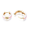 Brass Huggie Hoop Earrings EJEW-S209-07-5