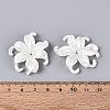ABS Plastic Imitation Pearl Bead Caps KY-Q004-05A-4