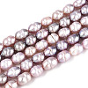 Natural Cultured Freshwater Pearl Beads Strands PEAR-N012-05Y-02-1