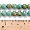 Natural Peruvian Turquoise(Jasper) Beads Strands G-L642-B08-8mm-5