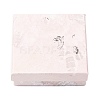 Floral Oil Painting Print Square Cardboard Jewelry Boxes CBOX-A010-01B-06-1
