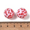 Printed Opaque Acrylic Beads AC-CBA6329-01B-01-3