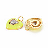 Brass Enamel Pendants KK-T013-15J-NF-2
