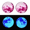 Fluorescent Glass Cabochons GGLA-T004-12G-5