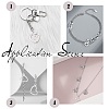 150Pcs 5 Style 304 Stainless Steel Open Pendants STAS-UN0030-54-7