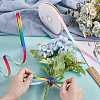 2 Rolls 2 Colors Gradient Color Polyester Ribbon OCOR-PH0007-31-2