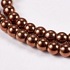 Electroplate Non-magnetic Synthetic Hematite Beads Strands G-J169A-4mm-01-3