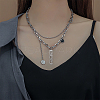 4Pcs 2 Style 201 Stainless Steel Pendants STAS-BC0003-21-5