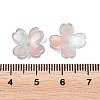 Two Tone Transparent Glass Bead Caps GLAA-Z020-02F-3