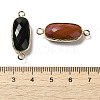 Natural Mixed Gemstone Faceted Connector Charms G-K354-01KCG-3
