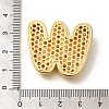 Brass Cubic Zirconia Pendants KK-M295-13G-W-3