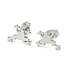 Cute Little Animal Theme 304 Stainless Steel Stud Earrings EJEW-B041-02H-P-1