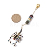 Scorpion Glass Seed Beads Pendant Decoration HJEW-MZ00121-01-3