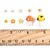 156Pcs 10 Styles Handmade Millefiori Glass Beads LAMP-FS0001-32-5