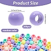 200Pcs Opaque Acrylic Beads SACR-SP0001-35B-2