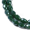 Opaque Solid Color Electroplate Glass Beads Strands EGLA-N013-P8mm-B04-3