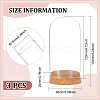 Glass Dome Cover AJEW-WH0165-40B-2