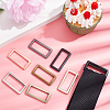 WADORN 28Pcs 7 Colors Zinc Alloy Slider Buckles FIND-WR0010-72-4