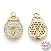 925 Sterling Silver Micro Pave Cubic Zirconia Charms STER-T004-16G-1