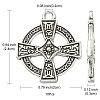 10Pcs Irish Tibetan Style Alloy Pendants PALLOY-YW0001-31-3