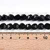 Natural Obsidian Beads Strands X-G-T139-8mm-50-5