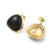 PVD Vacuum Plating Golden 304 Stainless Steel Stud Earrings for Women EJEW-Z068-06G-3