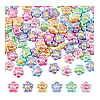 84PCS 6Colors Opaque Acrylic Beads SACR-DC0001-14-8