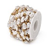 Ion Plating(IP) 304 Stainless Steel Flower Link Chains CHS-H034-03G-02-2